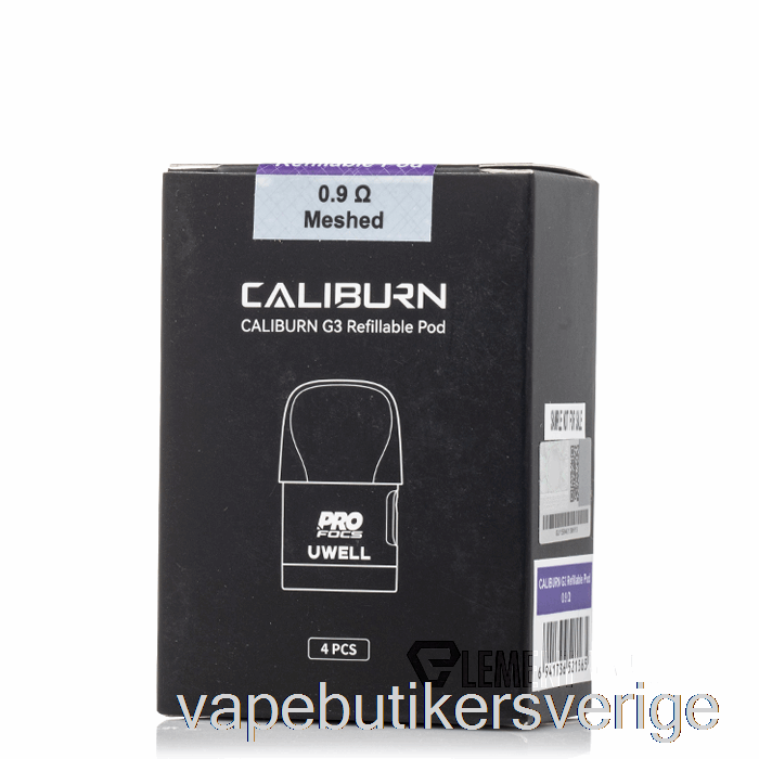Vape Sverige Uwell Caliburn G3 Ersättningsskidor 0,9 Ohm Caliburn G3 Pods